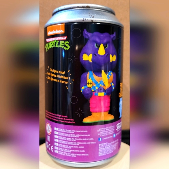 *Rare* Funko Soda can Rocksteady BLACKLIGHT Teenage Mutant Ninja Turtles - Picture 2 of 6